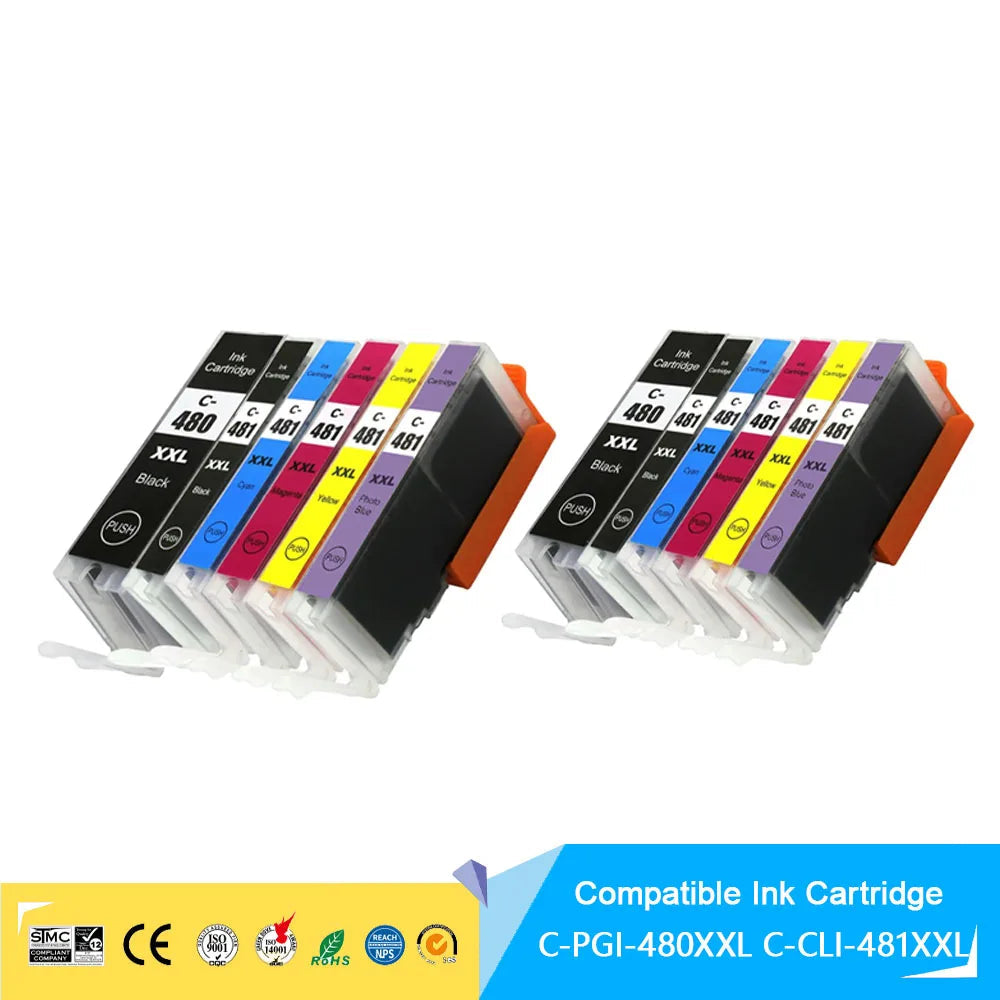 480XXL-481XXL Ink Cartridge For Canon PIXMA TS8140/TS9140 Printer