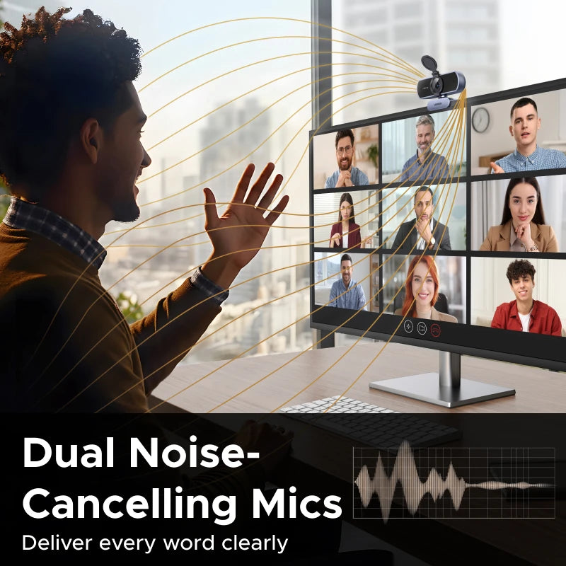 Ugreen 4K FHD 1080P Auto Focus Webcam For PC