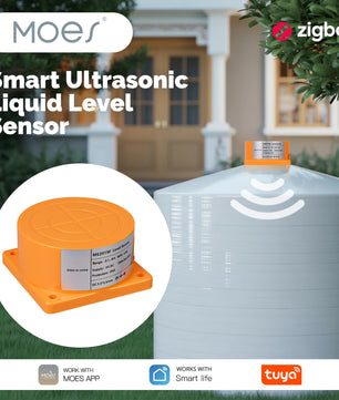 Moes Plastic Smart Ultrasonic Liquid Level Water Tank Sensor