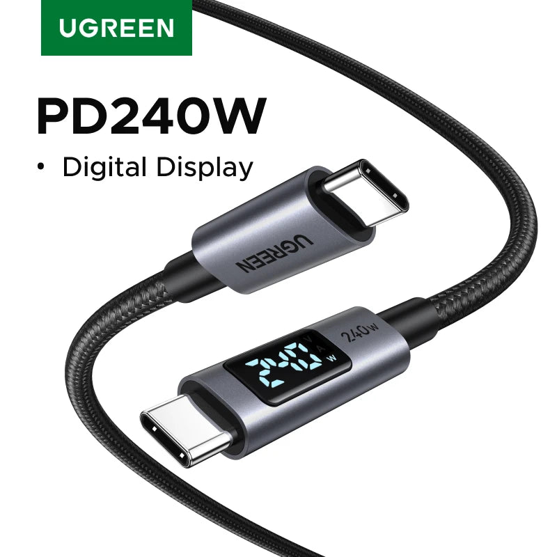 Ugreen PD3.1 240W Digital Display Type-C Charging Cable