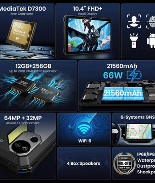 LCD 256GB 10.4 DT3 5G 66W Rugged Fast Charging Tablet