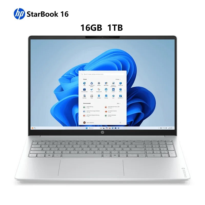 HP AMD Ryzen 7 H 255 16GB RAM 512GB SSD 16 Inch Laptop
