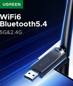 Ugreen 2-IN-1 2.4G Bluetooth 5.4 WiFi6 Adapter for Desktop PC