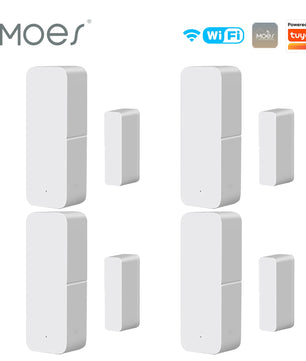 Moes Plastic 2.4GHz Smart Wireless WiFi Door Window Sensor