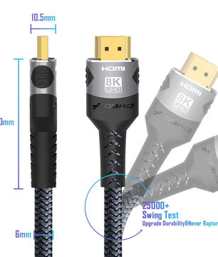 Aluminum Alloy USB HDMI Braid Shielding Video Cable Adapter For PC