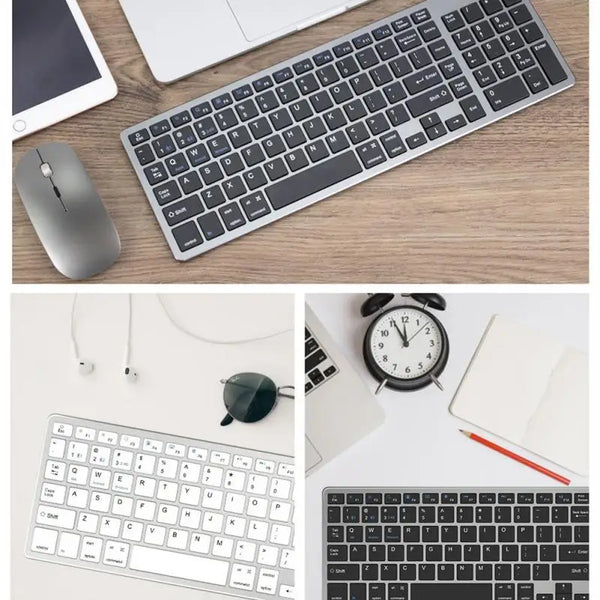 2400DPI Wireless Mechanical Mini Silent Keyboard Mouse Combo