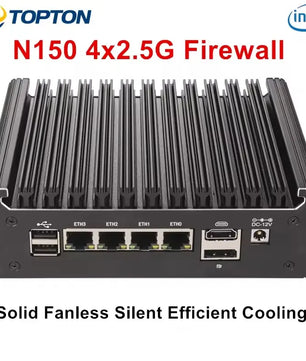 Topton Intel N150 N95 Pentium 6405U 4417U Fanless Firewall Mini PC