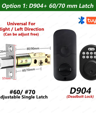 Automatic Deadbolt Digital Reversible Handle Smart Door Lock