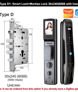 RayKube Aluminium Alloy Fingerprint Digital Smart Door Lock