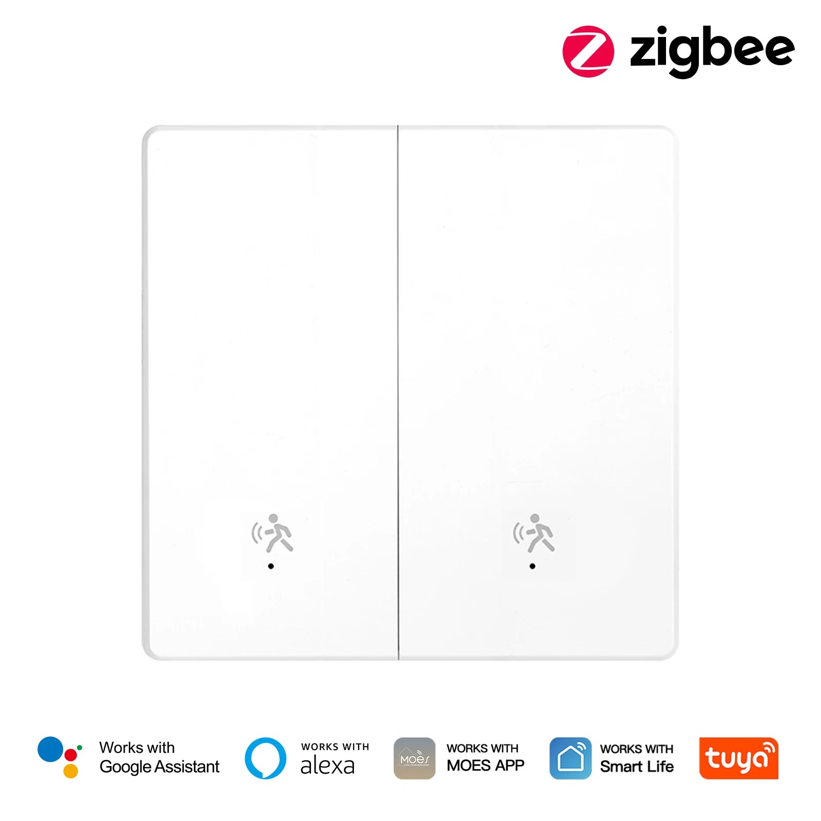 Moes Tuya Smart Human Presence Radar Detection Wall Light Switch
