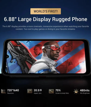 7150mAh 256GB Android Normal Screen Fast Charging Smartphone