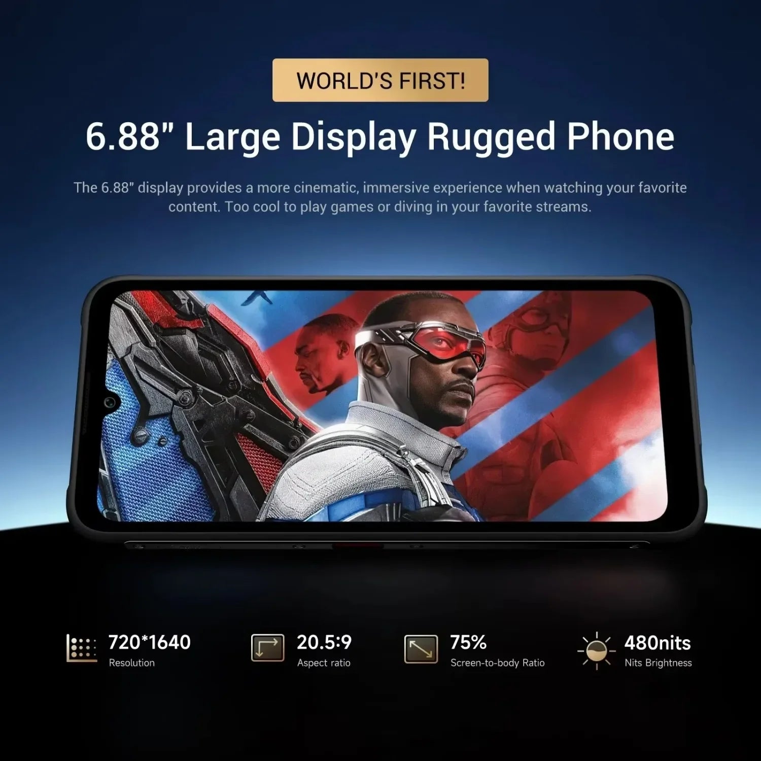 7150mAh 256GB Android Normal Screen Fast Charging Smartphone