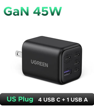 Ugreen 45W GaN 5 Ports PD 3.0 UFSC PPS Charger For iPhone
