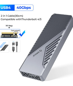 Aluminum Alloy 40Gbps 8TB PCIe4.0 NVME External SSD For Laptop