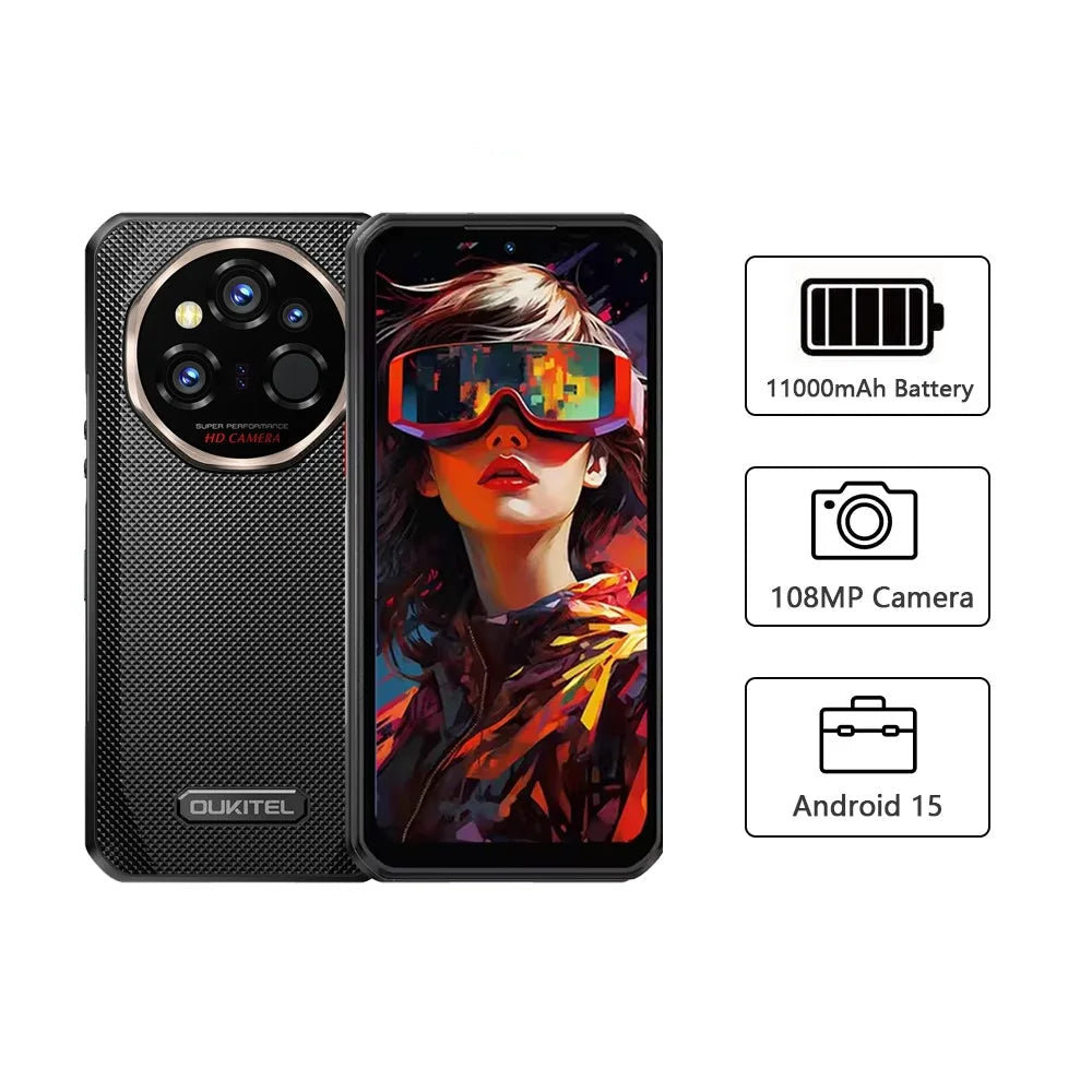 7500mAh 512GB Android WP55 Ultra 5G Rugged Smartphones