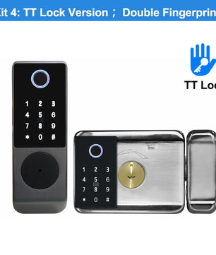 Stainless Steel Double Fingerprint Waterproof Reversible Door Lock