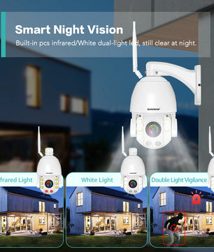 Boavision 8MP WIFI Night Vision Two Way Audio Dome Camera