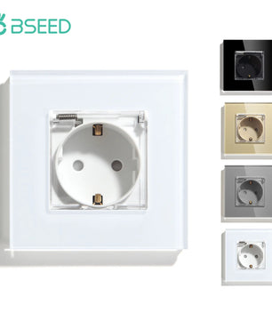 Bseed 16A Glass Panel Wireless WIFI Control Smart Power Socket