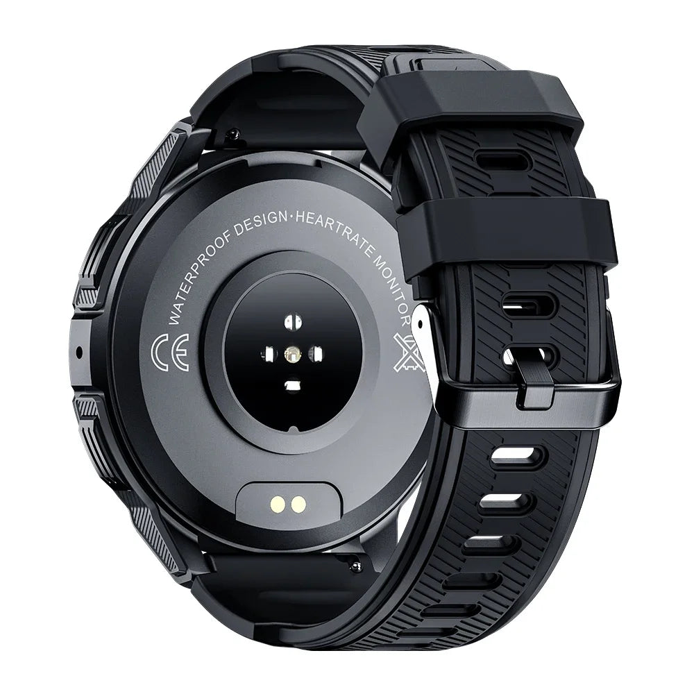 BT5.2 Waterproof Android Round Shaped AMOLED Display Smartwatch