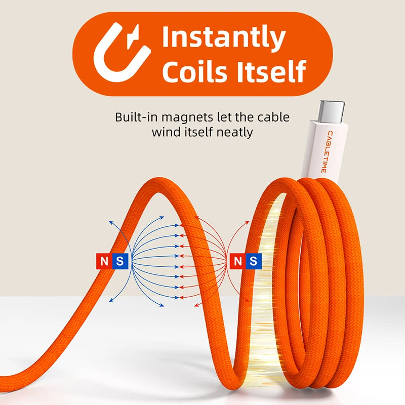 80Gbps Aluminum Alloy USB4 PD240W Type-C Fast Charging Cable