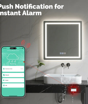 MOES Tuya ZigBee Smart Wireless Waterproof IPX4 Rain & Flood Sensor