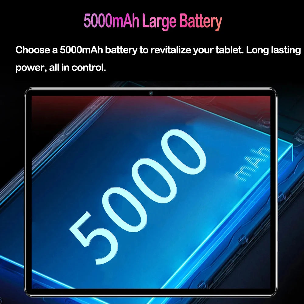 5000mAh 5MP 4GB RAM 64GB ROM Fast Charging 10.1 Inch Tablet