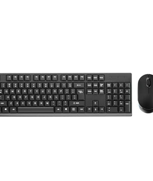 104 Keys Plastic 2.4G Rechargeable Wireless Keyboard Mouse Kit