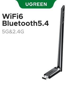 Ugreen 2-IN-1 2.4G Bluetooth 5.4 WiFi6 Adapter for Desktop PC