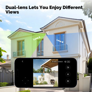 Moes 2.4GHz 8MP Outdoor Waterproof Auto Track Two Way Camera