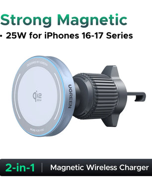 Ugreen 15W ABS USB Type-C Car Magnetic Car Holder For iPhone
