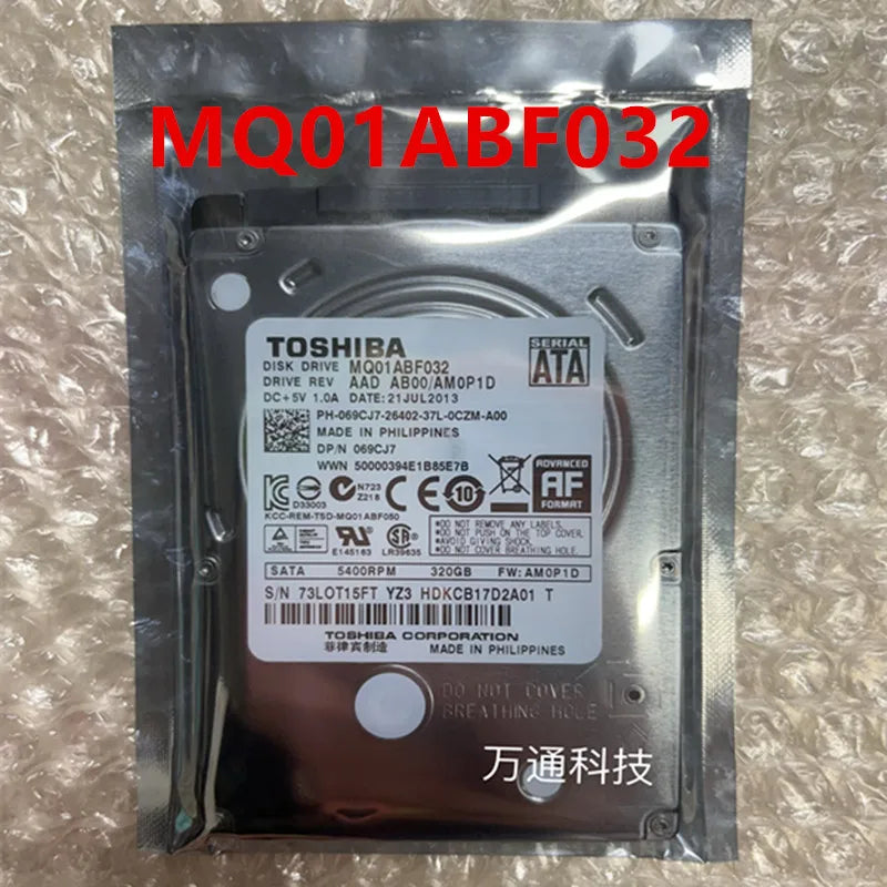 320GB SATA 2.5" 5400RPM 7mm Hard Disk Drive For Desktop