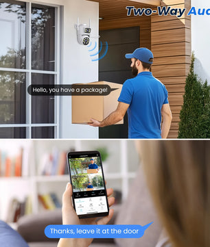 IP66 8MP Dual Lens Wifi Outdoor Surveillance Dome Camera