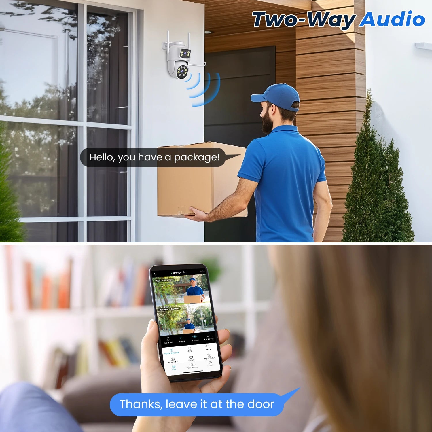 IP66 8MP Dual Lens Wifi Outdoor Surveillance Dome Camera