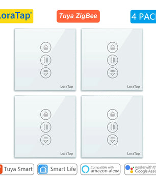 LoraTap 240V 600W Plastic ZigBee Rolling Blinds Curtain Switch