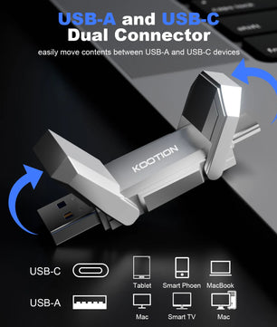 128GB-512GB 450MB/s Metal High Speed USB 3.2 Mini Pendrive