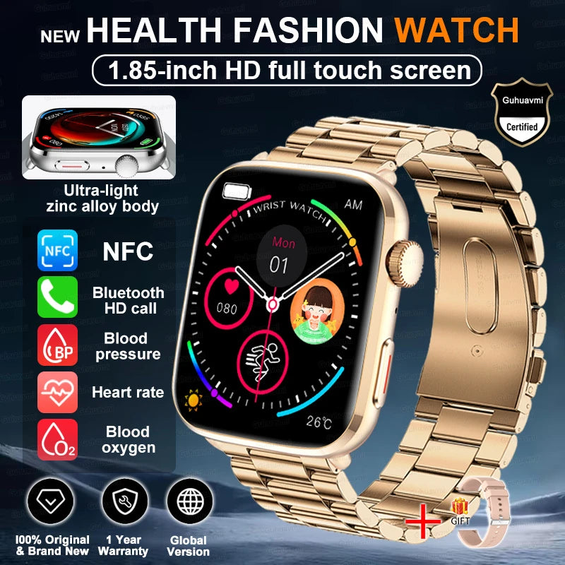 Rubber Waterproof Android Square Shaped Amoled Screen Smartwatch