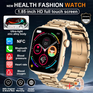 Rubber Waterproof Android Square Shaped Amoled Screen Smartwatch