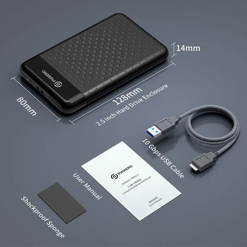 Plastic 5Gbps 2.5" Inch USB 3.0 Solid State Drive For Laptop