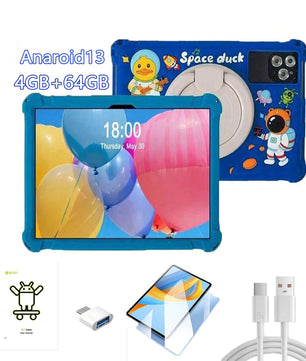 Sauenaneo 10.1-inch Kids Tablet 64GB Dual SIM Card With Case