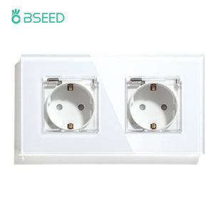 Bseed 16A Glass Panel Wireless WIFI Control Smart Power Socket