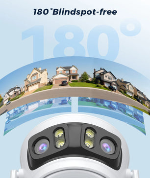 IP66 15MP 5G Wifi Three Lens Surveillance Dome Camera