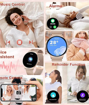 Silica Gel Full Touch Screen Android Round Shaped Digital Smartwatch