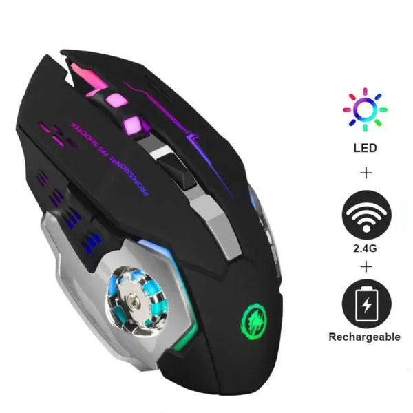 3600DPI 2.4G Wireless Gamer Mouse With 6 Buttons and 1 Roller