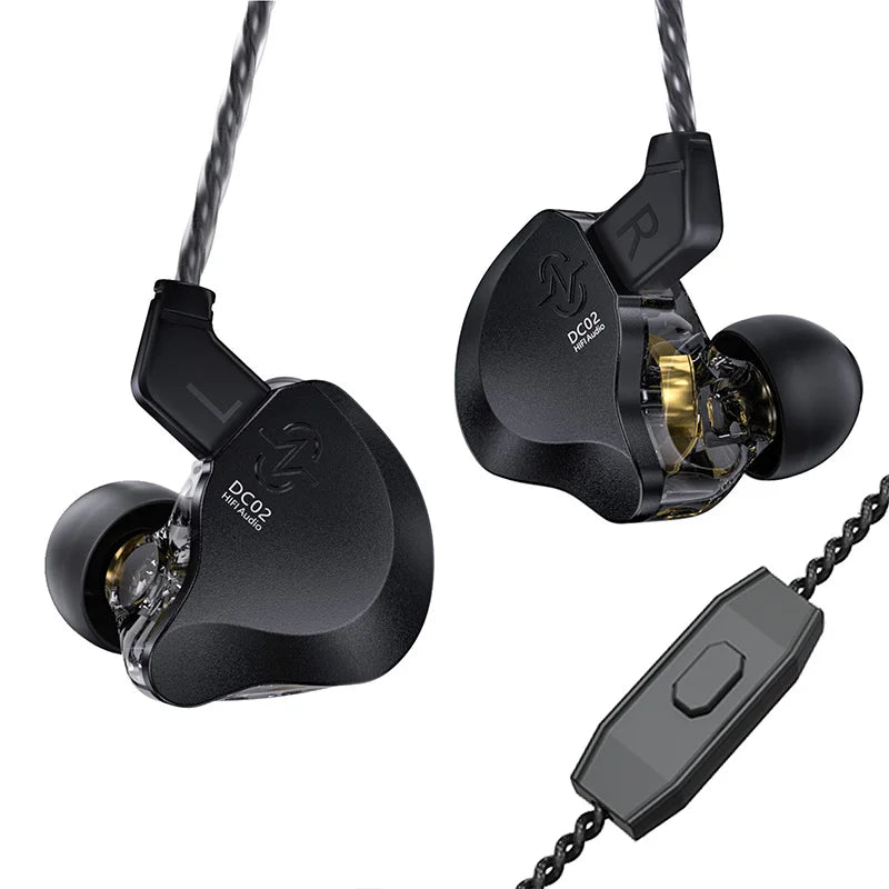 2 Pins Metal Dynamic Vocalism Bluetooth Ear Monitor Wire Headphone