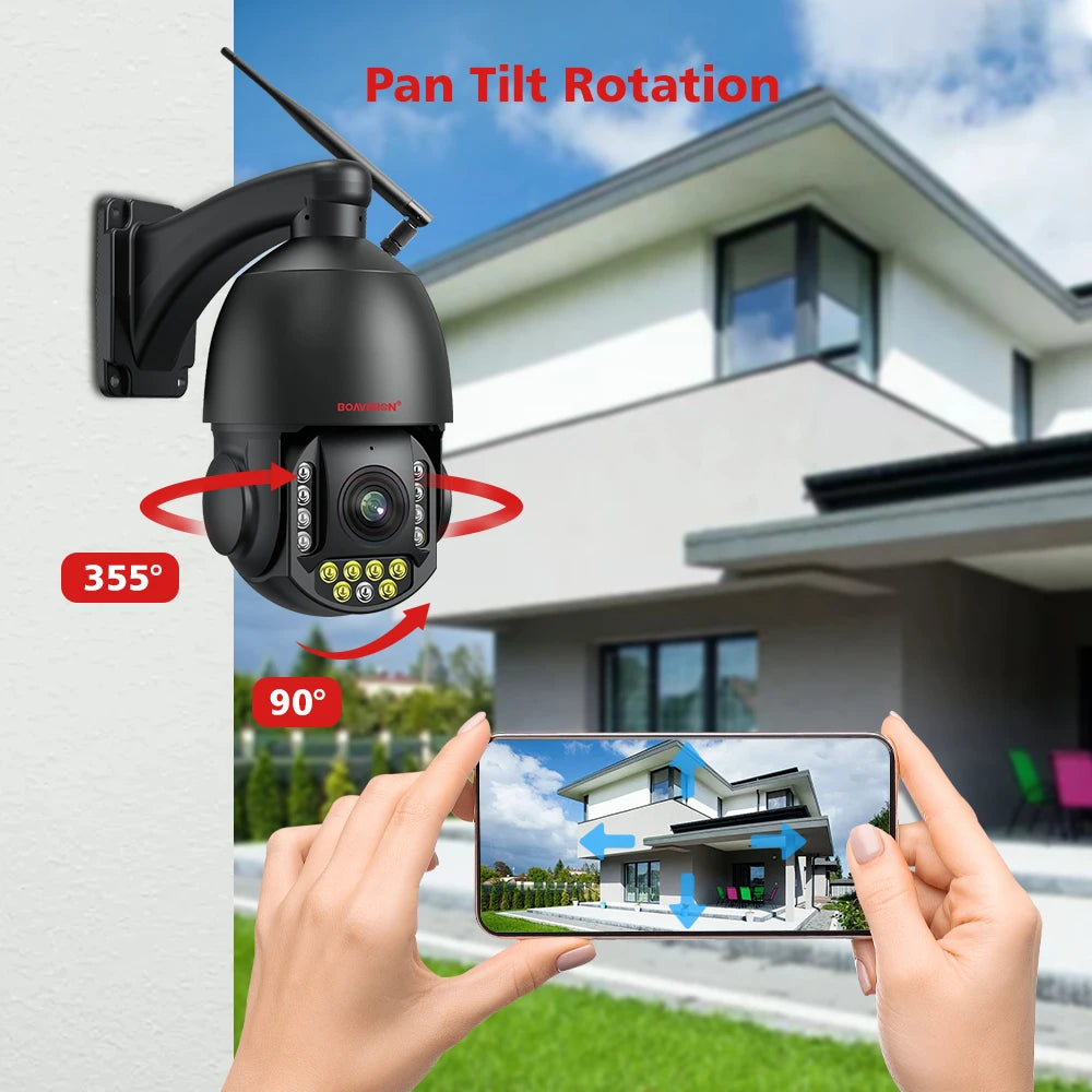 8 Mega Pixel Plastic 4K WIFI Dome Security Surveillance Camera