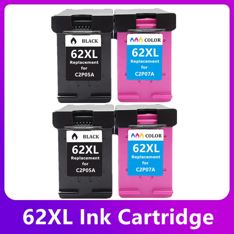 62XL Ink Cartridge Compatible For HP Envy 5540 5640 7640 5646