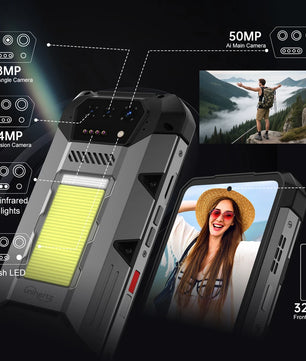 23800mAh 512GB Android Hike 4G Rugged Type-C Smartphone