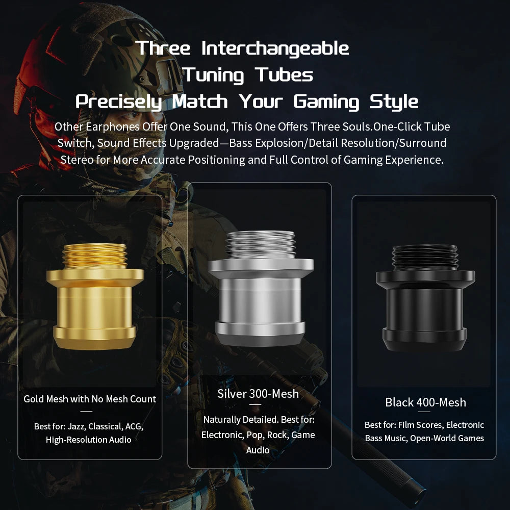 CVJ Metal 3.5mm Hybrid Technology Wired Bluetooth Earphones