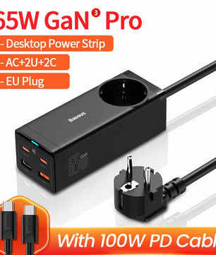 Baseus 65W 100W USB Type-C Fast Charger For iPhone and MacBook