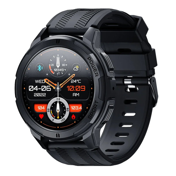 BT5.2 Waterproof Android Round Shaped AMOLED Display Smartwatch